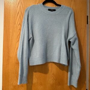 Forever 21 Light Blue Crew Neck Sweater